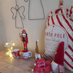 Sac polochon "Santa" en tissu