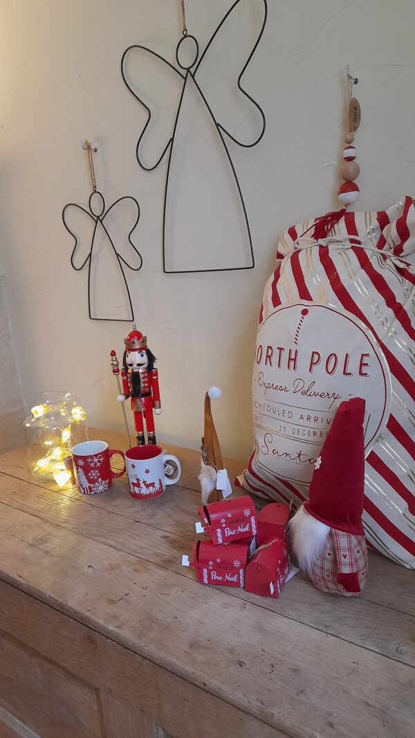 Sac polochon "Santa" en tissu