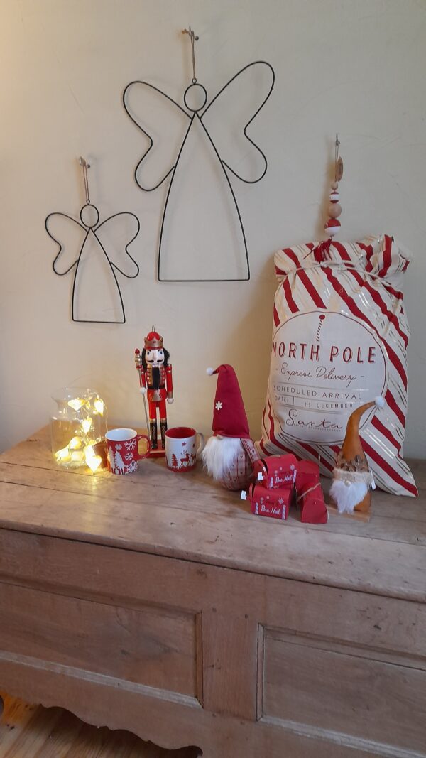 Sac polochon "Santa" en tissu – Image 3
