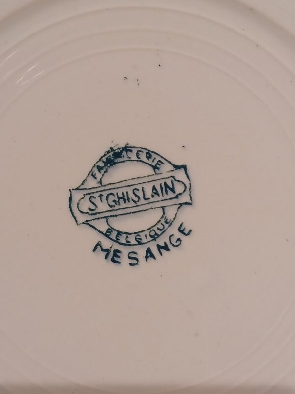 Assiette plate St Ghislain série Mésanges – Image 3