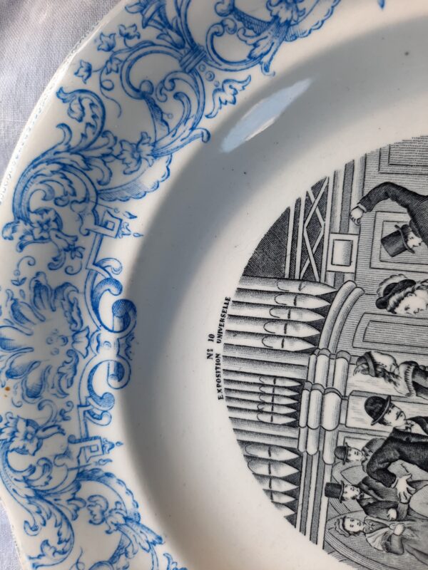 Lot de 2 assiettes parlantes GIEN