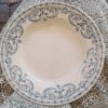 Assiette creuse Terre de fer "Au Planteur de Caiffa "modèle Guirlande