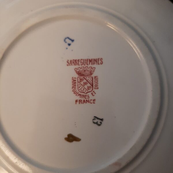 Assiette manufacture Sarreguemines – Image 3