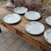 Ensemble de 6 assiettes de la manufacture " Moulin des loups -Hamage" ton vert – Image 2