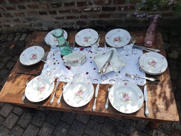Assiette creuse motif rose BAVARIA Schuman – Image 2