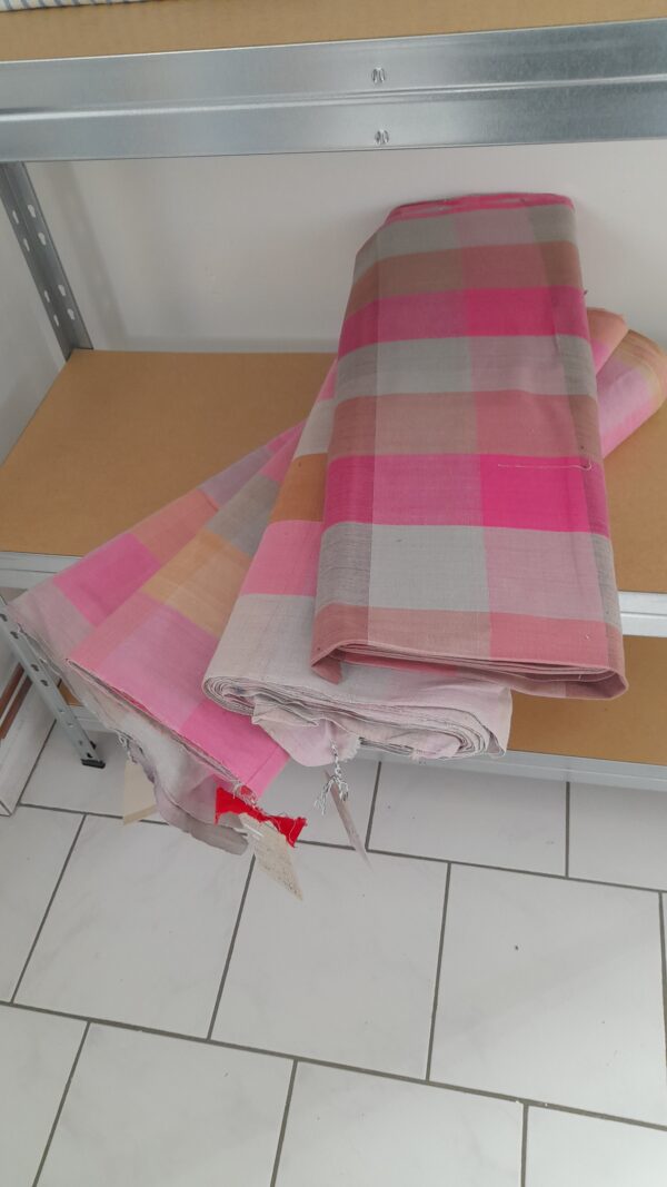 Tissu indien MADRAS carreau 10 cm