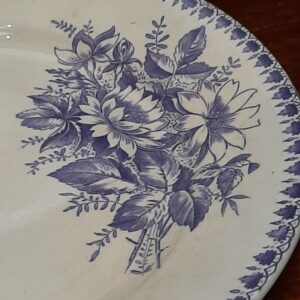 Assiette CILLA motif bleu