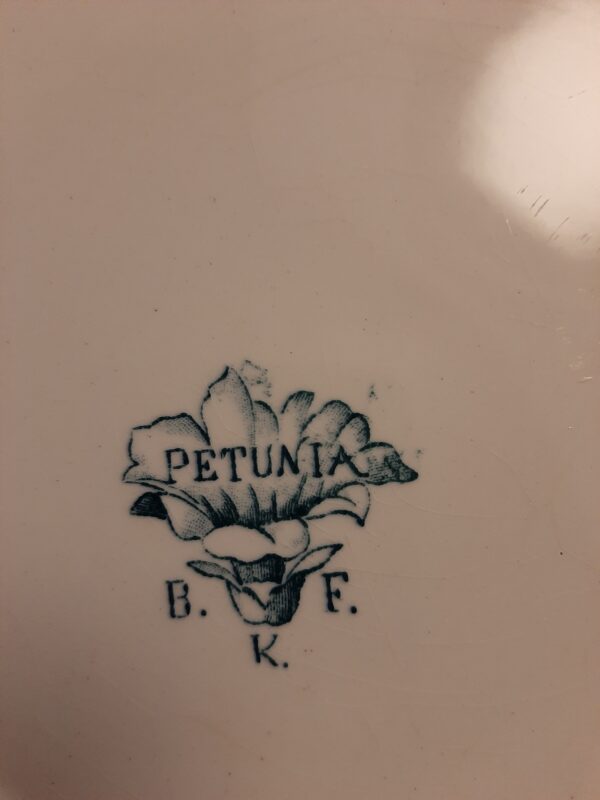 Assiette plate PETUNIA manufacture BFK – Image 2