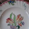 assiette ancienne POLYCHROME Longwy