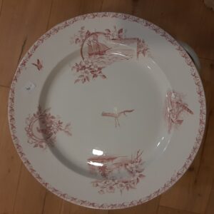 Plat terre de fer rose