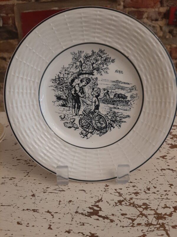 Assiette Diguoin "Les mois " Mars" – Image 3