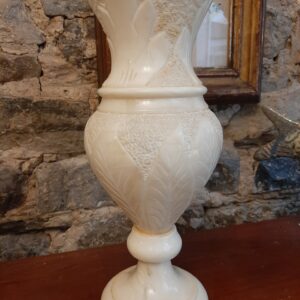 Pied de lampe en albâtre