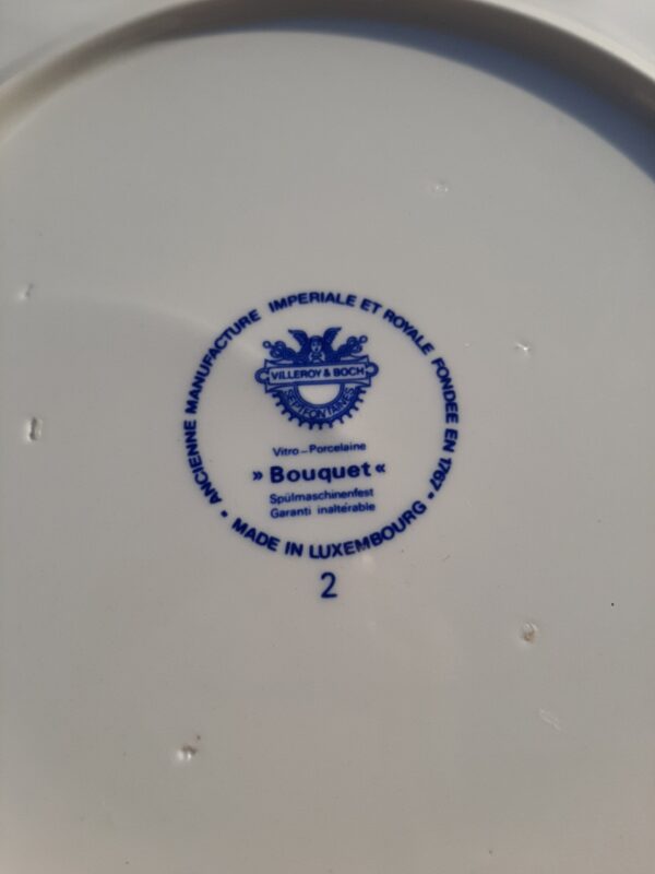 Assiettes "bouquet" Villeroy et Boch – Image 2