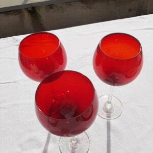 Lot de 3 verres à vin
